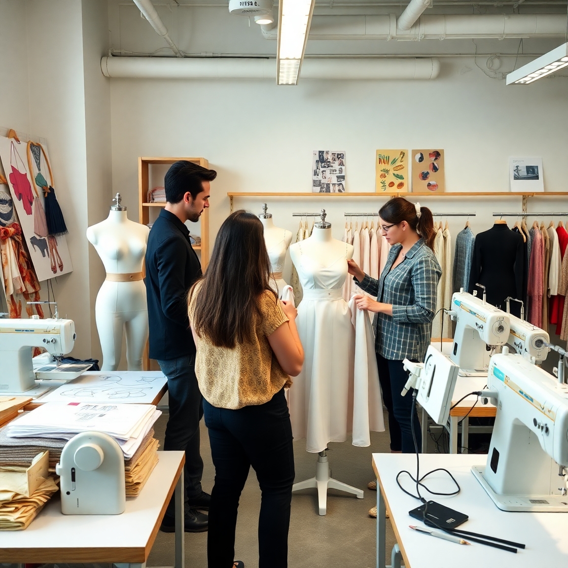 Flux_Schnell_A_modern_fashion_studio_with_designers_and_tailor_2